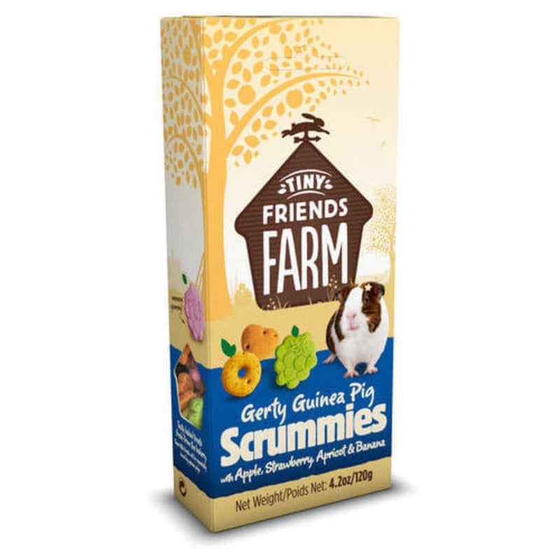 Supreme Gerty Scrummies Apple Strawberry Healthy Baked Bites For Guinea Pig 4.2Z